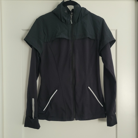 ATHLETA Black Zip-up Jacket sz M - Picture 1 of 14